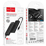 HUB адаптер HOCO HB43 PD, 100 W, HDMI, SD, 2 USB, Type-C, чорний, фото 7