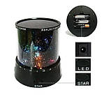 Проектор зоряного неба, нічник Star Master 0238, чорний, фото 5