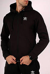 Спортивний костюм на флісі Adidas чорний р.S