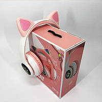 Бездротові LED-навушники з котячими вушками CAT STN-28. Колір: рожевий upg