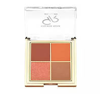 Палетка теней для век Golden Rose Quattro Eyeshadow Palette 05 Red Brick