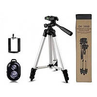 Трипод тренога штатив Tripod DK-3888 с пультом Bluetooth, тренога для фото, штатив маленький upg