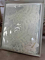 Скатерть на овальный стол силиконовая 140/180 см с кружевом на стол защитная Турция Verolli Модель 6