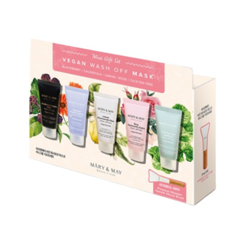 Mary&May Vegan Wash off MasK Mini Gift Set Набір масок (5 шт)
