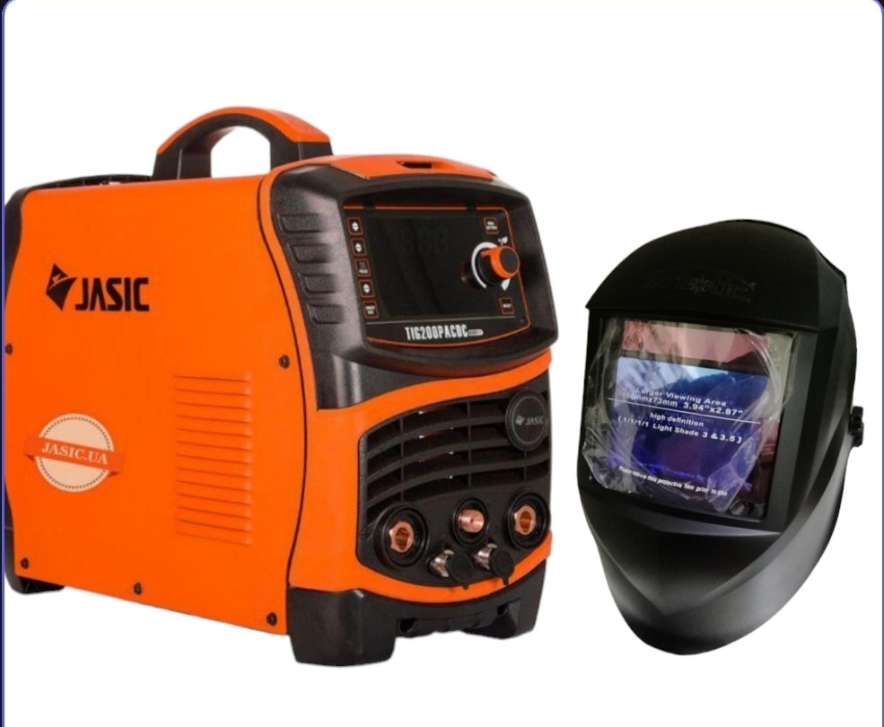 Апарат аргонодугового зварювання Jasic TIG-315P AC/DC (E203 II) +маска Artotic sun 9L+пальник типу WP-26 (4 м)