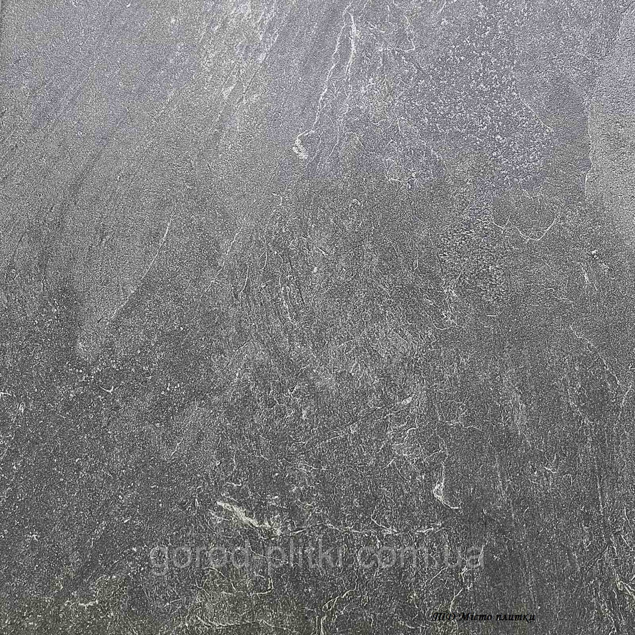 Плитка 47х47 - керамограніт Soft Slate Anthracite F P 470x470x8 NR Mat, фото 1