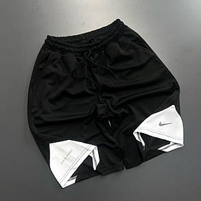 Чоловічі спортивні шорти вільні Nike Pro Black Чоловічі шорти Найк чорні поліестер лого рефлектив літо, фото 3