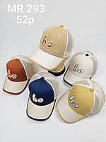 Літня кепка дитяча котон сітка HO розмір 52 см, кольору міксом