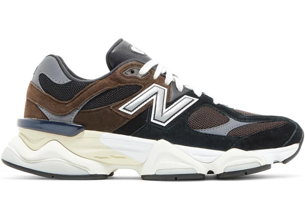 Кроссовки New Balance 9060 Marron/Noir Brown Black White - U9060BRN, фото 1