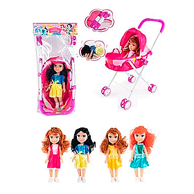 Коляска з лялькою дитяча Disney (складна, висота ляльки 35 см) YL 1016 B