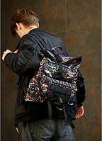 Рюкзак рол Sambag RollTop Double принт "ABSTRACT"