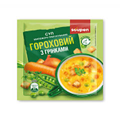 Суп миттєвого приготування - 30x20g Гороховий з грінками (До 09.24)