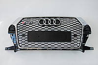 Решетка радиатора Audi Q3 2014-2018год Черная с хром рамкой (в стиле RS) от G