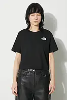 Urbanshop Футболка The North Face W Simple Dome Cropped Slim Tee жіноча колір чорний NF0A87U4JK31 розмір: XS,