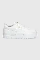 Urbanshop Дитячі шкіряні кросівки Puma Mayze Lth Jr колір білий розмір: 35.5, 36, 37, 37.5, 38, 38.5, 39