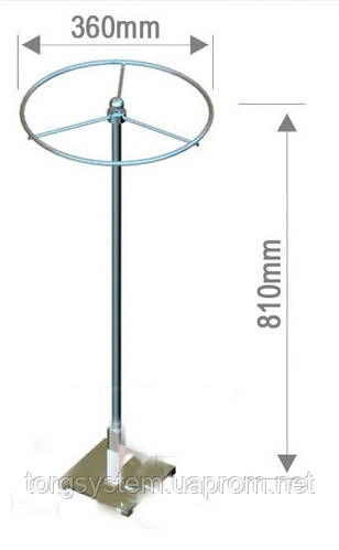 Купить Вешалка настольная круглая с регулировкой высоты, цена 1652 ...