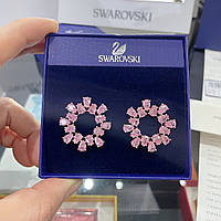 Сережки Swarovski gema рожеві