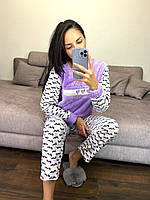 Розпродаж жіночої піжами / домашній костюм тканина велсофт преміум якості флісова виробник Туреччина Arcan фиолетовый, S