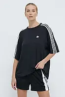 Urbanshop Футболка adidas Originals 3-Stripes Tee жіноча колір чорний IU2406 розмір: XXS, S, L