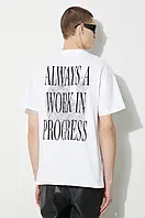 Urbanshop Бавовняна футболка Carhartt WIP S/S Always a WIP T-Shirt чоловіча колір білий з принтом I033174.02XX