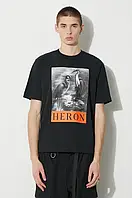Urbanshop Бавовняна футболка Heron Preston Nf Heron Bw Ss Tee чоловіча колір чорний з принтом