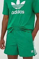 Urbanshop Шорти adidas Originals чоловічі колір зелений розмір: S