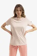 Urbanshop Бавовняна футболка Champion колір бежевий 115092-WW001 розмір: XS, S, M, L