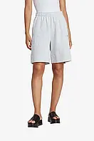 Urbanshop Шорти adidas Originals жіночі колір сірий меланж висока посадка IC5267-grey розмір: 34, 36, 38, 40