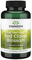 Поддержка при менопаузе, Swanson - Red Clover Blossom 430 mg Full Spectrum, 90 капсул (SW1342 )