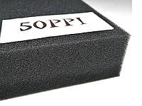 Наполнитель для фильтров мелкопористый 50x50x4 - AQUA-TECH Filter sponge black 50 ppi