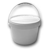 Відро кругле з кришкою 20 л, біле (15 шт.)