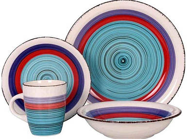 Сервіз столовий керамічний 16пр. Colorful 24-237-097 ТМ KERAMIA FG