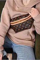 Женская сумка Louis Vuitton. Стильная поясная сумка. Брендовая сумка бананка.