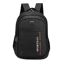 Мужской рюкзак спортивный большой плотный вместительный для Парня городской молодежный черный Jingpin