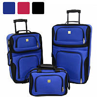 Набір валіз Bonro Best 2 штуки + сумка дорожня для поїздок подорожей R_2281
