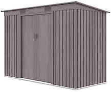 Швидкозбірний сарай 261x121 см Hardmaister Oregon Світле дерево, фото 6