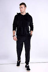 Костюм чоловічий велюр чорний р.50,52