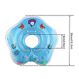 Надувне коло з брязкальцями для купання немовлят коло на шию для купання дітей у ванній у бассейні, фото 5