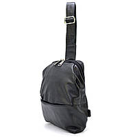 Мужской кожаный слинг рюкзак через одно плечо TARWA GA-1905-3md Черный ZZ, код: 7821173