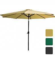Зонт садовий Bonro B-016 з нахилом 3м регульований 8 спиць для саду дачі кафе пляжу R_2281