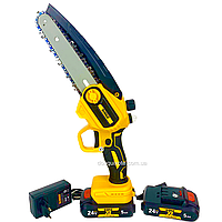 Аккумуляторная мини пила DeWalt DCM160N 15 см с автоматической смазкой цепи (24V, 5A) АКБ пила деволт