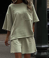 Жіночий костюм двійка,виконаний з якісної двохнитки розміри SM | ML