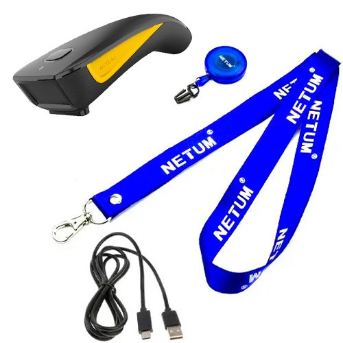 Бездротовий 1D 2D сканер штрихкодів USB Bluetooth АКБ, компактний, Netum C750