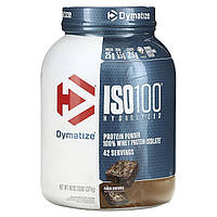 Dymatize Nutrition, ISO-100 гидролизированный, 100%-ный сывороточный изолят белка, мягкое брауни, 1,4 кг