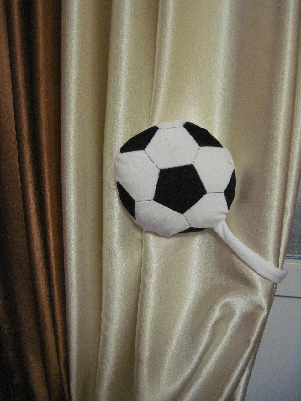 Підхоплювач для штор м'яч у дитячій ручній роботі, фото 1