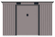 Металевий сарай для інструментів 261x121 см Hardmaister Oregon Warm Grey, фото 6