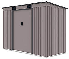 Металевий сарай для інструментів 261x121 см Hardmaister Oregon Warm Grey, фото 3