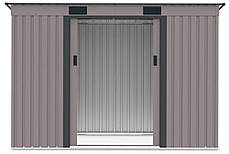 Металевий сарай для інструментів 261x121 см Hardmaister Oregon Warm Grey, фото 4
