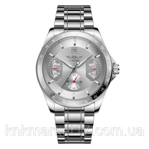 Автоматичний механічний годинник Winner 8267 Silver, фото 1