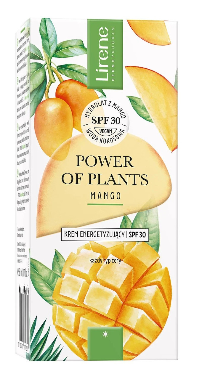 Крем для обличчя SPF 30 Lirene Power Of Plants Mango 50 мл